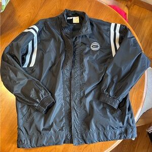 Men’s Nike Black and Gray and White Windbreaker Jacket